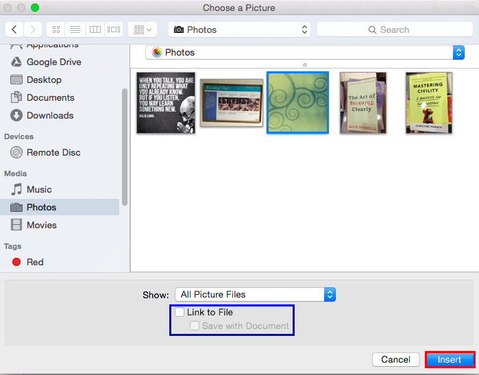 imbed a link in a powerpoint for mac